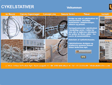 Tablet Screenshot of cykelstativer.com